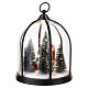 Serra scura con Babbo Natale e trenino in movimento 30x25 cm Bagutta Tendence s5