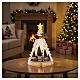Albero di Natale acrilico bianco con villaggio Bagutta Tendence 30x20 cm s2