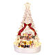 Albero acrilico bianco con villaggio interno 35x15x15 cm Bagutta Tendence s1