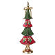 Albero resina verde e rosso glitterato Bagutta Tendence 37 cm s1