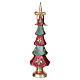 Albero natalizio Bagutta Tendence rosso oro e verde glitterato 55 cm resina s3