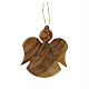 Olive Wood Hanging Angel Ornament from the Holy Land, 7x6 cm s1