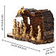 Presepe 11 pz completo e capanna legno d'olivo Terrasanta 15x25x15 cm s2