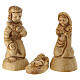 Presepe 11 pz completo e capanna legno d'olivo Terrasanta 15x25x15 cm s3