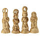 Presepe 11 pz completo e capanna legno d'olivo Terrasanta 15x25x15 cm s5