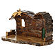 Presepe 11 pz completo e capanna legno d'olivo Terrasanta 15x25x15 cm s8
