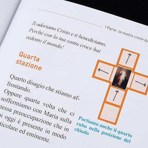 Cross for Stations of the Cross, Divine Mercy of Jesus with book 6