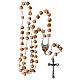 Rosary with grains in red stone with Our Lady of Medjugorje s4