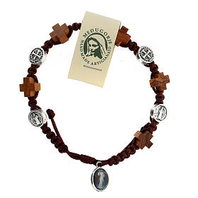 Armband Medjugorje Kreuzen und Benediktus Medaillen