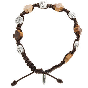 Pulseiras Dezena Terço da Paz: Pulseira cruzes e medalhas S. Bento