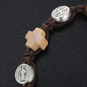 Pulseiras Dezena Terço da Paz: Pulseira cruzes e medalhas S. Bento