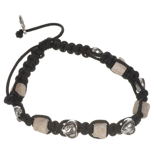 Bracelet with hearts and stone 10