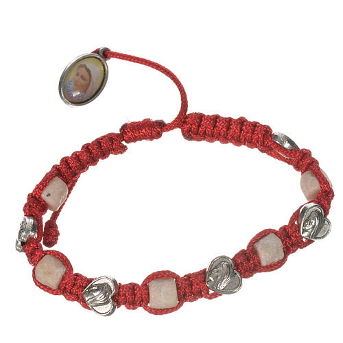 Bracelet with hearts and stone 2