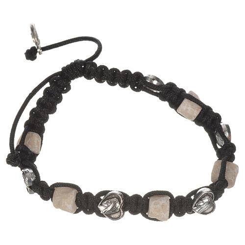 Bracelet with hearts and stone 3