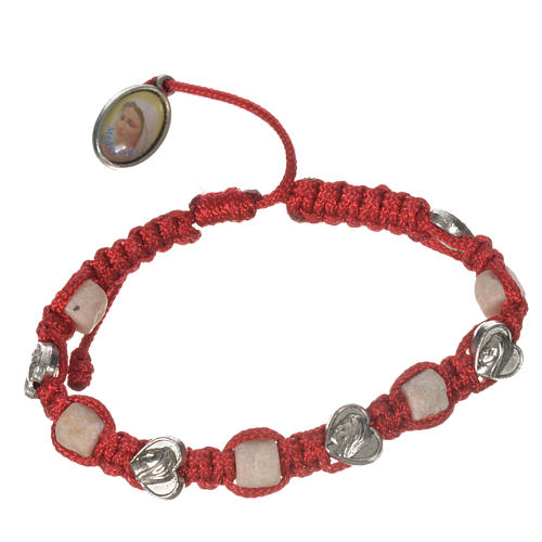 Bracelet with hearts and stone 9