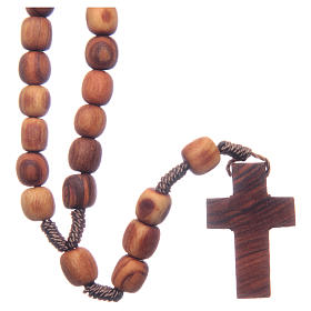 Terços e Porta Terços Nossa Senhora de Medjugorje: Terço Medjugorje oliveira 7x8 mm