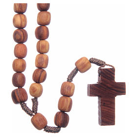 Terços e Porta Terços Nossa Senhora de Medjugorje: Terço Medjugorje oliveira 7x8 mm