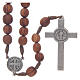 Medjugorje rosary beads with metal crucifix 7mm s2