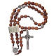 Medjugorje rosary beads with metal crucifix 7mm s4