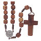 Olive wood Medjugorje rosary with cross 9mm s2