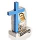 Croix bleue image Vierge de Medjugorje s2