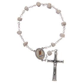 Medjugorje one-decade rosary, stone and chain