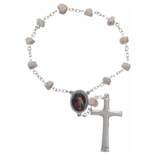 Medjugorje one-decade rosary, stone and chain 2