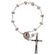 Medjugorje one-decade rosary, stone and chain s1