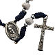 Chaplet with Medjugorje soil, blue cord and stone s1