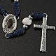 Chaplet with Medjugorje soil, blue cord and stone s3