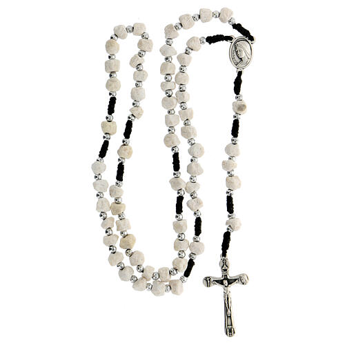 Rosary with Medjugorje stone and black cord 8