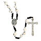 Rosary with Medjugorje stone and black cord s6