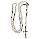 Rosary with Medjugorje stone and black cord s8