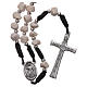 Rosary with Medjugorje stone and black cord s2