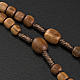 Medjugorje mini rosary in olive wood with Tau cross s4