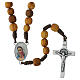 Rosenkranz Medjugorje Olivenholz und Metall s1