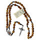 Rosenkranz Medjugorje Olivenholz und Metall s5