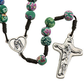 Terços e Porta Terços Nossa Senhora de Medjugorje: Terço Medjugorje fimo decoro