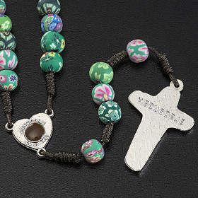 Terços e Porta Terços Nossa Senhora de Medjugorje: Terço Medjugorje fimo decoro