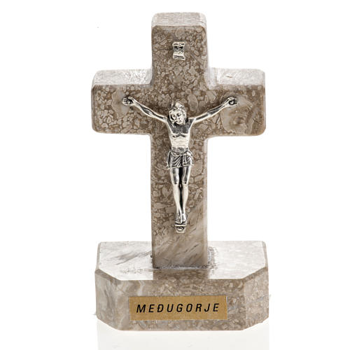 Croix Medjugorje marbre 11x6 1