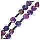 Medjugorje rosary in fimo, purple s3