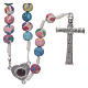 Medjugorje rosary in fimo, multicoloured s2