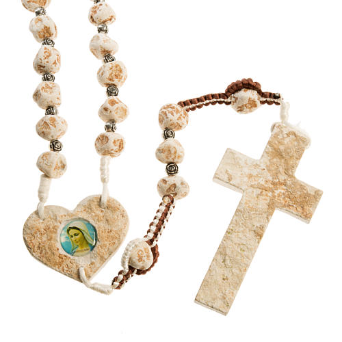 Medjugorje chaplet roses and cord 1