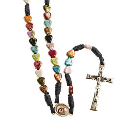 Terços e Porta Terços Nossa Senhora de Medjugorje: Terço coração corado Medjugorje