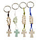 Medjugorje keyring, single-decade rosary, various colours s1