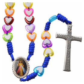 Terços e Porta Terços Nossa Senhora de Medjugorje: Terço Medjugorje vidro corações corados