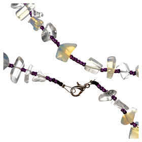 Medjugorje rosary beads in transparent hard stones