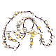 Medjugorje rosary beads in transparent hard stones s3