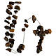 Medjugorje rosary beads in brown hard stones s2