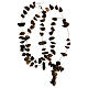 Medjugorje rosary beads in brown hard stones s4